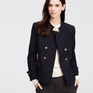 Ann Taylor Double Breasted Blazer in Navy NWT